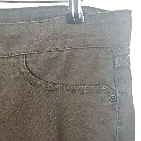 NYDJ Janice Leggings Women's Brown Denim Jean TM38445DT High Waist Sz 12 - Picture 2 of 8